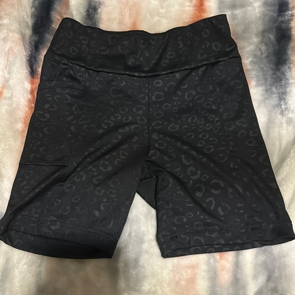 Black cheetah print XS spandex